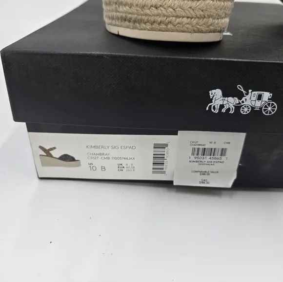 Coach Chambray  Wedge Sandals C9127