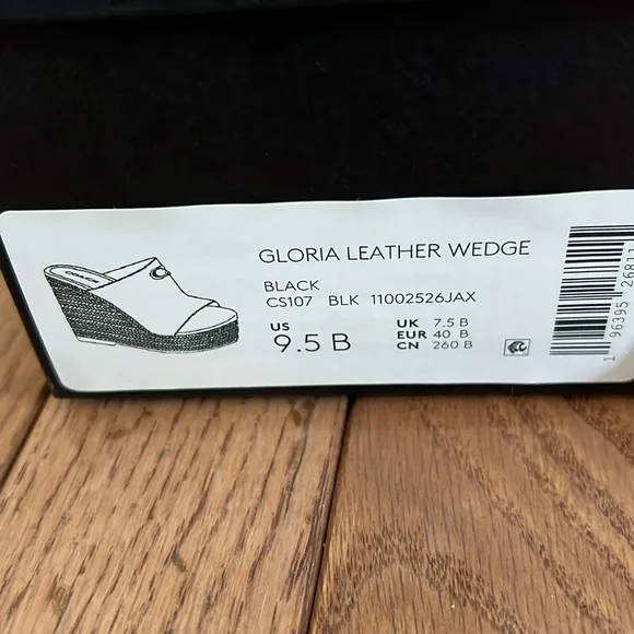 COACH Gloria C Slide Espadrille Wedge Sandals