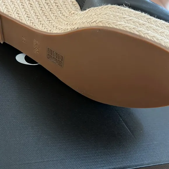 COACH Gloria C Slide Espadrille Wedge Sandals