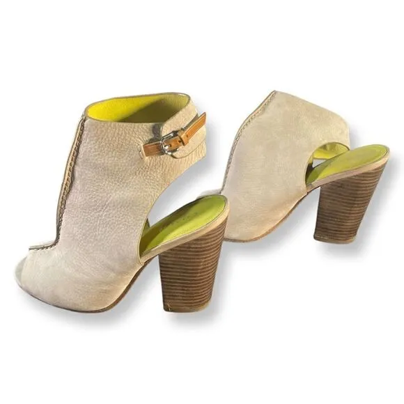 Coach- Suede Beige heeled sandals