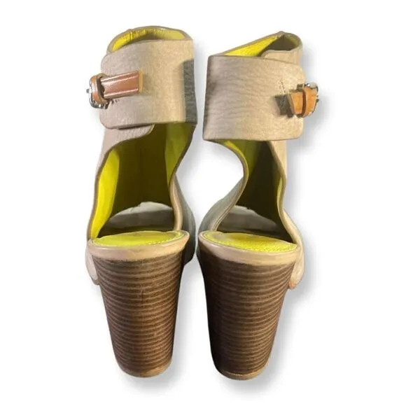 Coach- Suede Beige heeled sandals