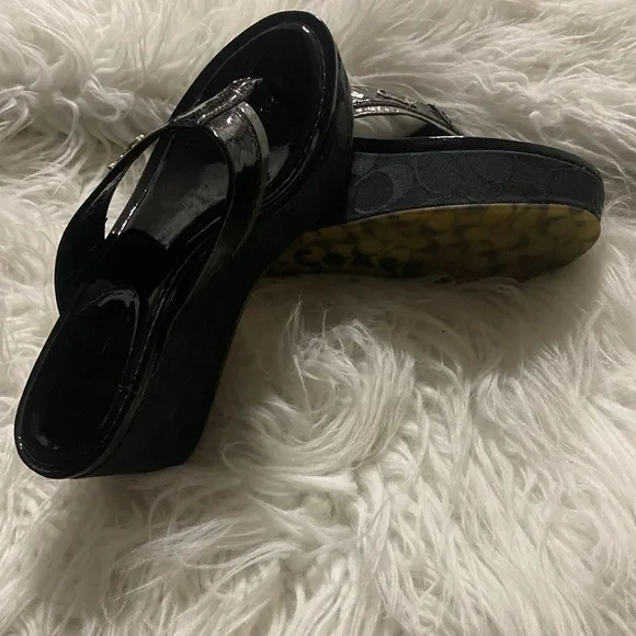 Coach wedge, Sandals Size 8B