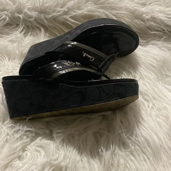 Coach wedge, Sandals Size 8B