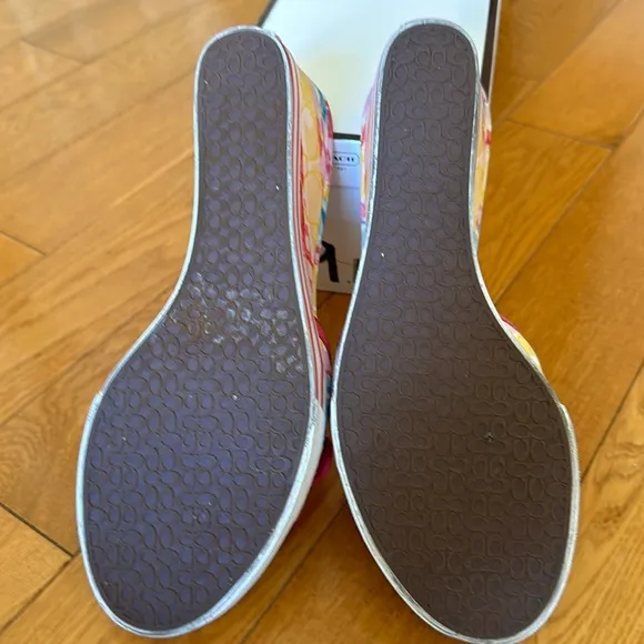 Coach wedge sandals.