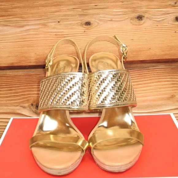 Coach Steffi Metallic  Platform Heels Shoes