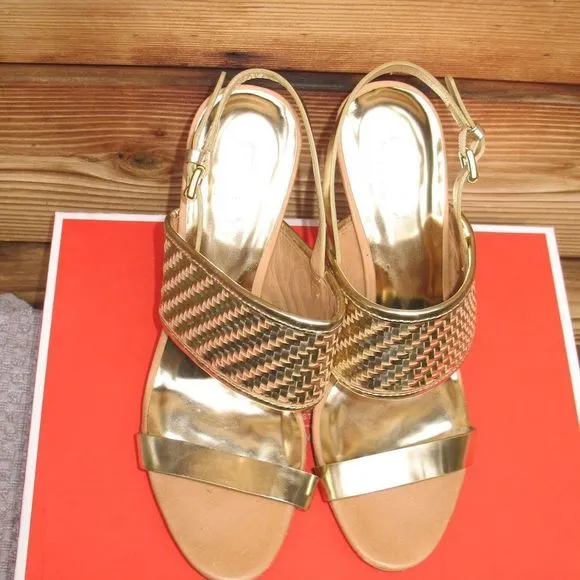 Coach Steffi Metallic  Platform Heels Shoes