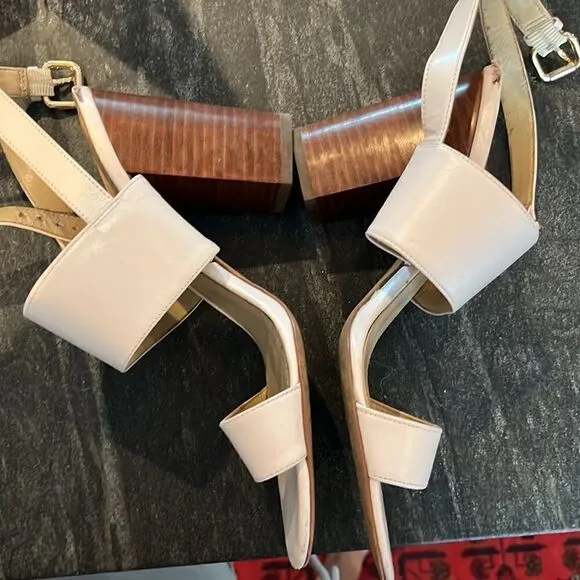 Coach Tan Block Heels