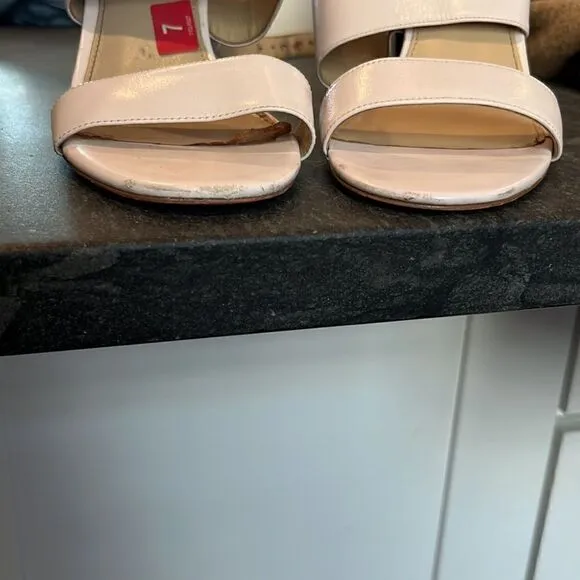 Coach Tan Block Heels