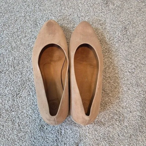 Coclico Perl Ante Tan Women's Platform Suede Shoes Size 9