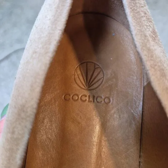 Coclico Perl Ante Tan Women's Platform Suede Shoes Size 9