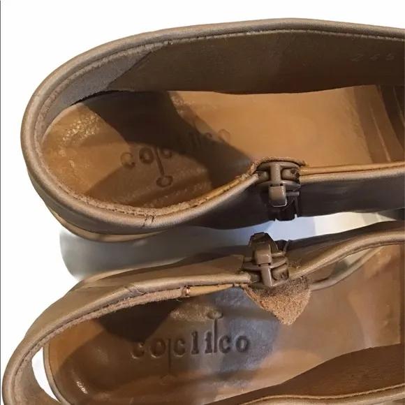 Coclico Wedge Ankle Strap Sandal, Sz 6