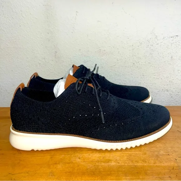 Cole Haan 2 Zerogrand Stitchlite Lace Up  Mens Black Casual Shoes C27568 Sz 11.5