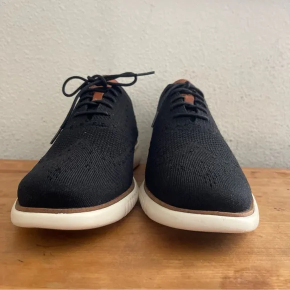 Cole Haan 2 Zerogrand Stitchlite Lace Up  Mens Black Casual Shoes C27568 Sz 11.5