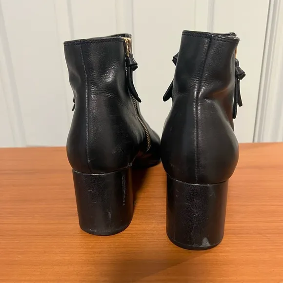 Cole Haan Black Ankle Boots with Chunky Heel