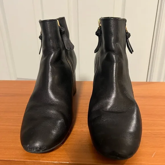 Cole Haan Black Ankle Boots with Chunky Heel