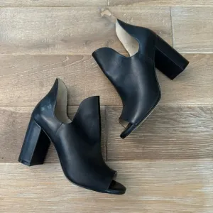 Cole Haan Black Block Heel Booties Women's Boots