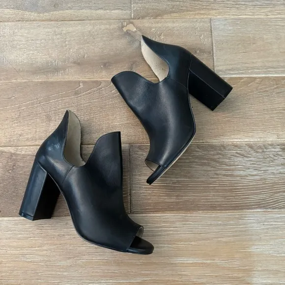 Cole Haan Black Block Heel Booties Women's Boots