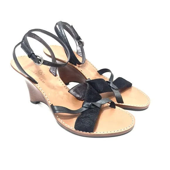 🌹Cole Haan Calf Hair/Leather Wedge Sandals🌹