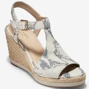 Cole Haan CloudFeel Snake Espadrille Wedge Sanda