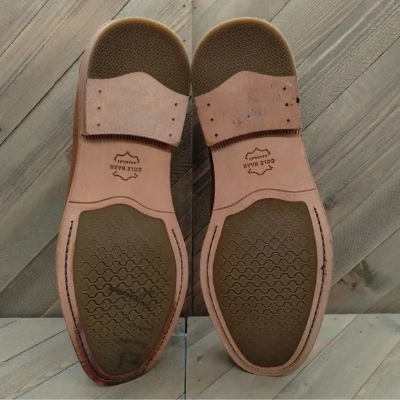 Cole Haan Feathercraft Grand Penny Loafers Mens Size 11.5 M British Tan Shoes