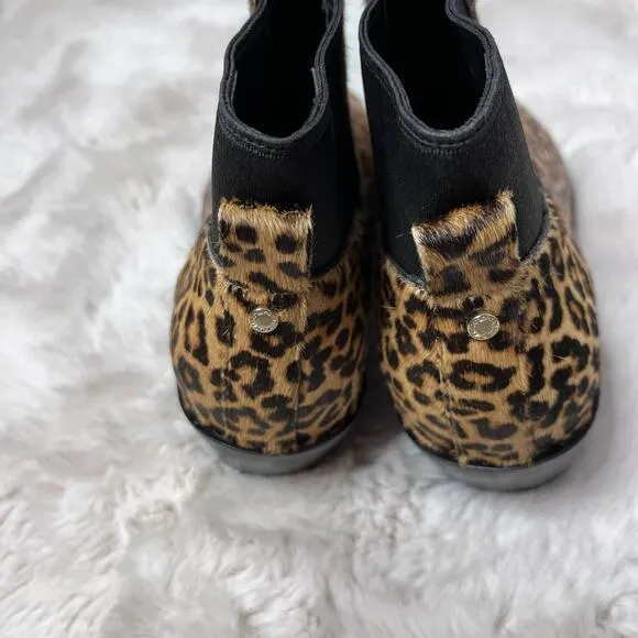 Cole Haan Gia Chelsea Animal Print Haircalf Ankle Bootie Size 7