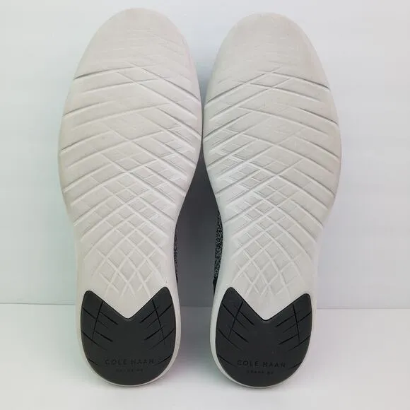 Cole Haan Grand Plus Essex Mens Size 10 Gray White Knit Oxford Sneaker Shoes
