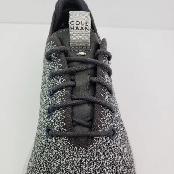 Cole Haan Grand Plus Essex Mens Size 10 Gray White Knit Oxford Sneaker Shoes