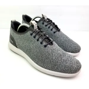 Cole Haan Grand Plus Essex Mens Size 10 Gray White Knit Oxford Sneaker Shoes