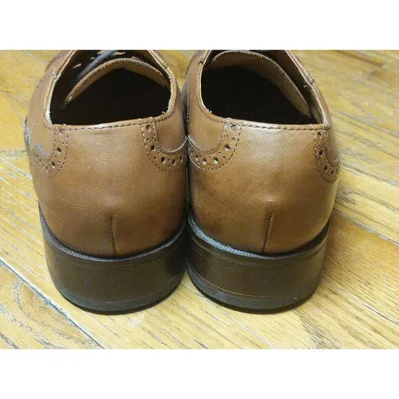Cole Haan Men's 10.5 M Oxford Cap Toe Casual Dress Shoes C20090 Brown Leather