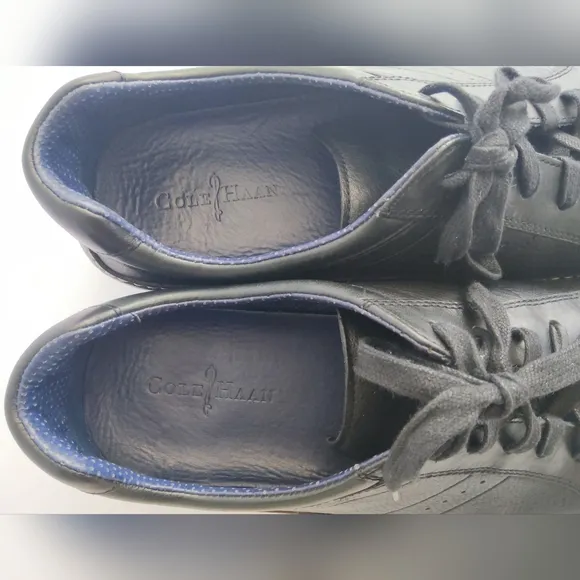 Cole Haan Men's Black Leather Casual Shoes. Size 14 W. Pre-owned.