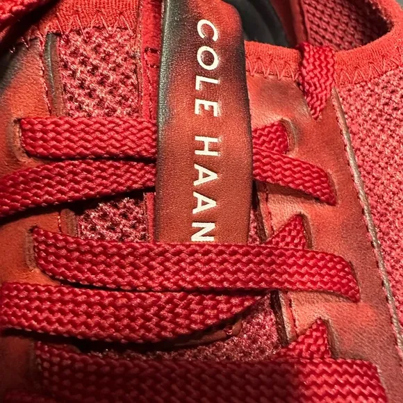 Cole Haan Men's Red Sneakers size 11 pre owned Exellent condition.