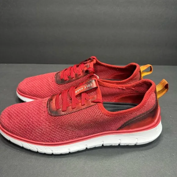 Cole Haan Men's Red Sneakers size 11 pre owned Exellent condition.