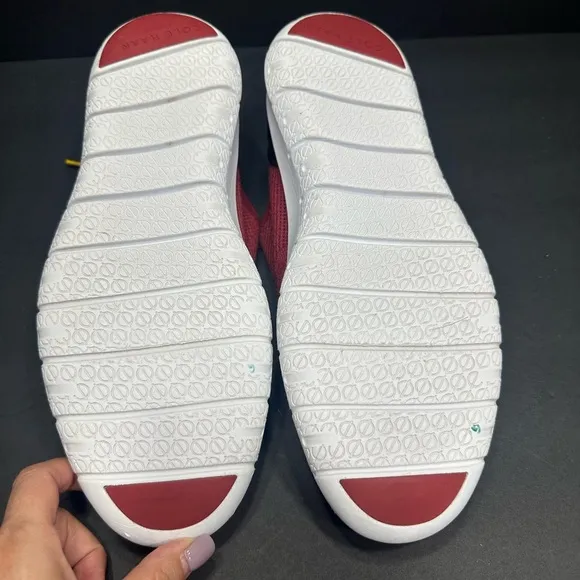 Cole Haan Men's Red Sneakers size 11 pre owned Exellent condition.