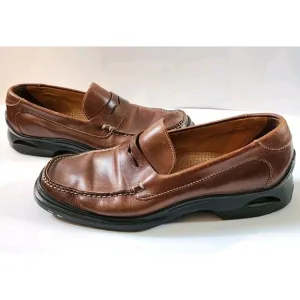 Cole Haan NikeAir Penny Loafers Mens Sz 10M Brown Leather Dress Shoes C02961