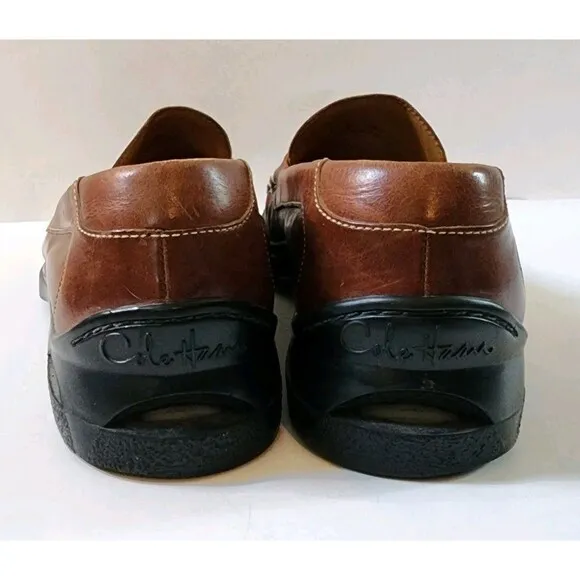 Cole Haan NikeAir Penny Loafers Mens Sz 10M Brown Leather Dress Shoes C02961