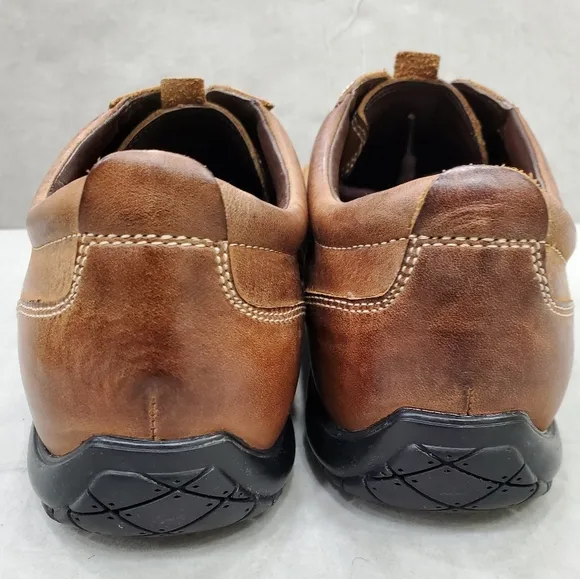 Cole Haan oxford shoes men's size 9.5 M brown leather distressed finish casual