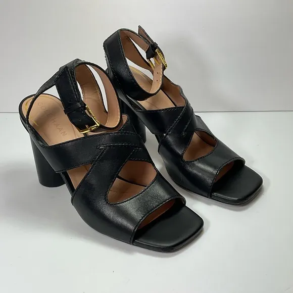 Cole Haan Raina Leather High Heel City Sandals