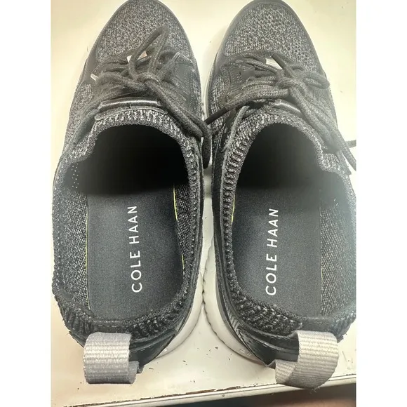 Cole Haan Sneakers Knit Running Shoes Grand.OS Lightweight Black 9M