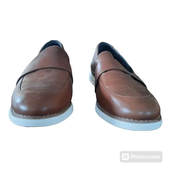 Cole Haan Womens Original Grand OS Shoes Loafers Brown Leather W15302
