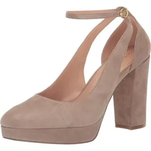 Cole Haan Women's Remi Ankle-Strap Platform Pumps, Gray Size 11M