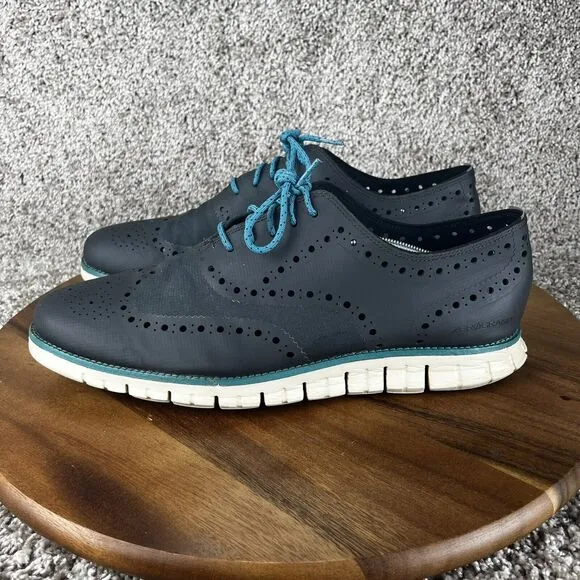 Cole Haan ZERØGRAND No Stitch Oxford Men's 13 M Ash Gray Casual Shoes C14015