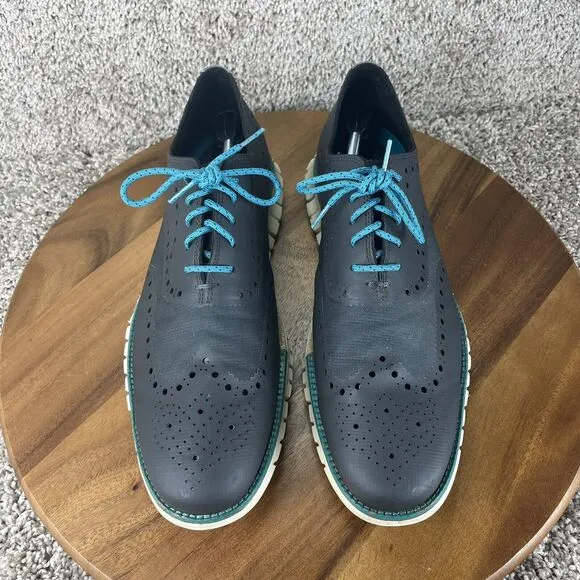 Cole Haan ZERØGRAND No Stitch Oxford Men's 13 M Ash Gray Casual Shoes C14015