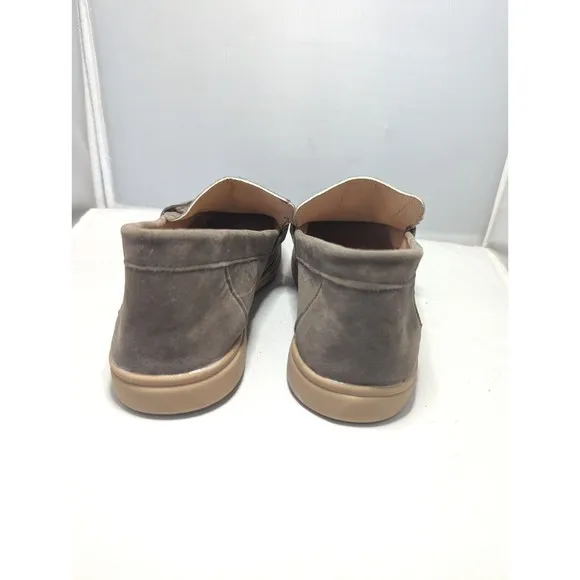Comfort Wear Suede Ortho Low Cut Loafers Womens Size 7.5 Shoes Slip Ons Natural