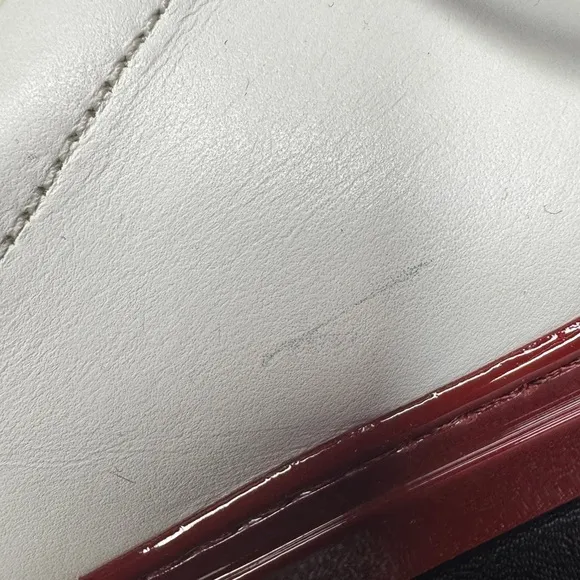 Common Projects White with Red patent soles.  Men's Sneakers size 42