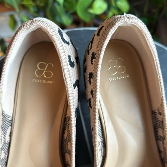 CommuteEase Solid Color Stiletto Pumps Leopard Print women’s size 8.5