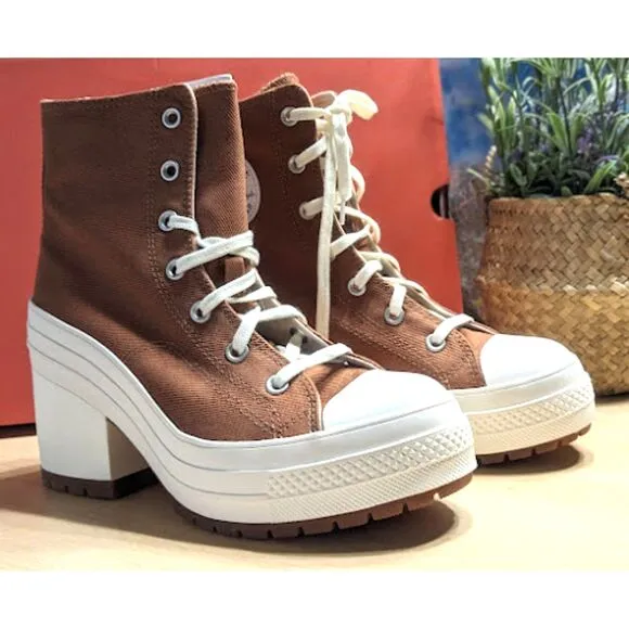 Converse Chuck 70 De Luxe Heel Hi Top Unisex Platform Shoes W9 M7 NIB