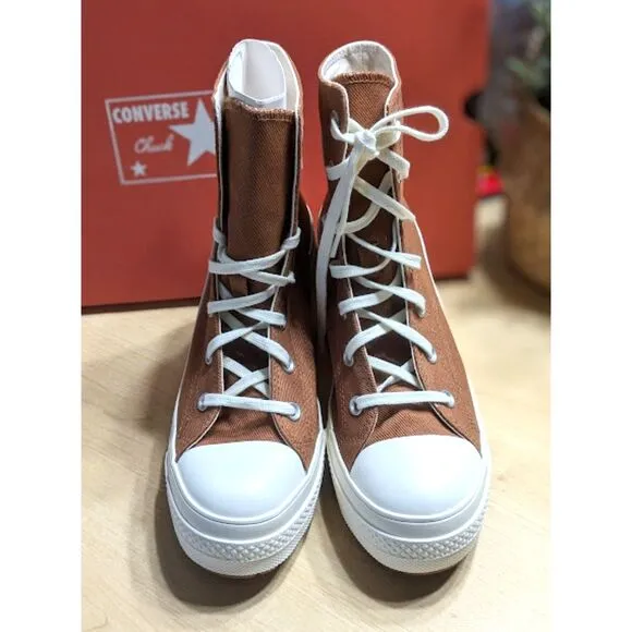 Converse Chuck 70 De Luxe Heel Hi Top Unisex Platform Shoes W9 M7 NIB