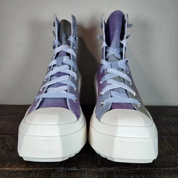 Converse Chuck 70 De Luxe Womens Size 7.5 Wedge Shoes Boots Denim Ombre A10309C