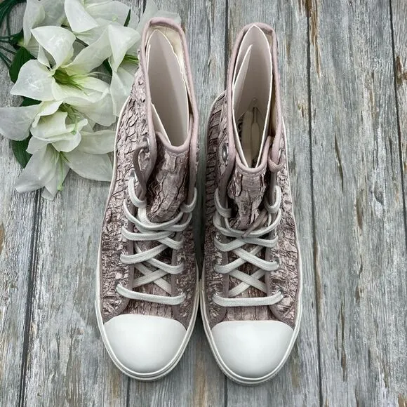 Converse Chuck 70 De Luxe Heel Hightop Satin Boots Shoes SneakersSize 7.5
