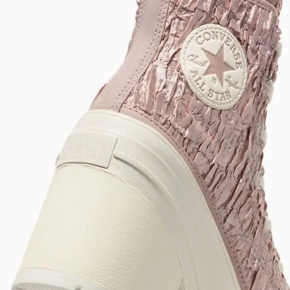 Converse Chuck 70 De Luxe Heel Hightop Satin Boots Shoes SneakersSize 7.5
